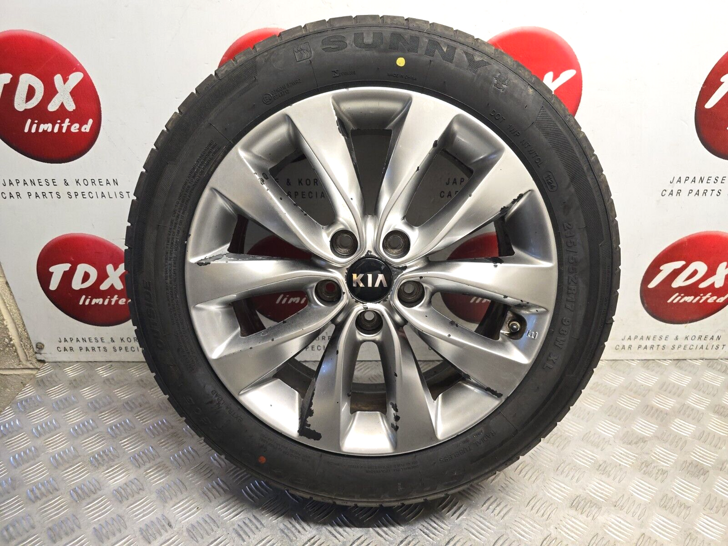 KIA OPTIMA JF 2016-2019 17" INCH ALLOY WHEEL 6.45MM TYRE 215/55/17 52910-D4250