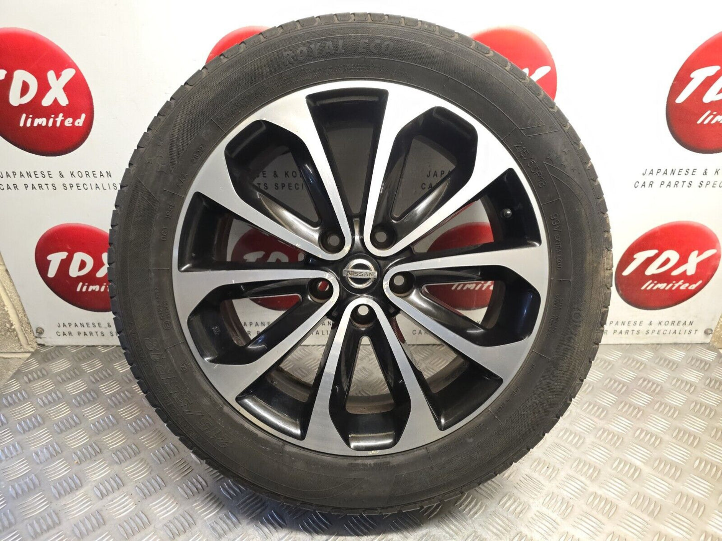 NISSAN QASHQAI J10 2007-2013 18" INCH DIAMOND CUT ALLOY WHEEL 6.5J 215/55/18