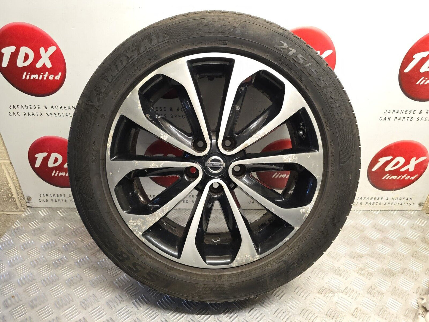 NISSAN QASHQAI J10 2007-2013 18" INCH DIAMOND CUT 6.56MM ALLOY WHEEL 215/55/18