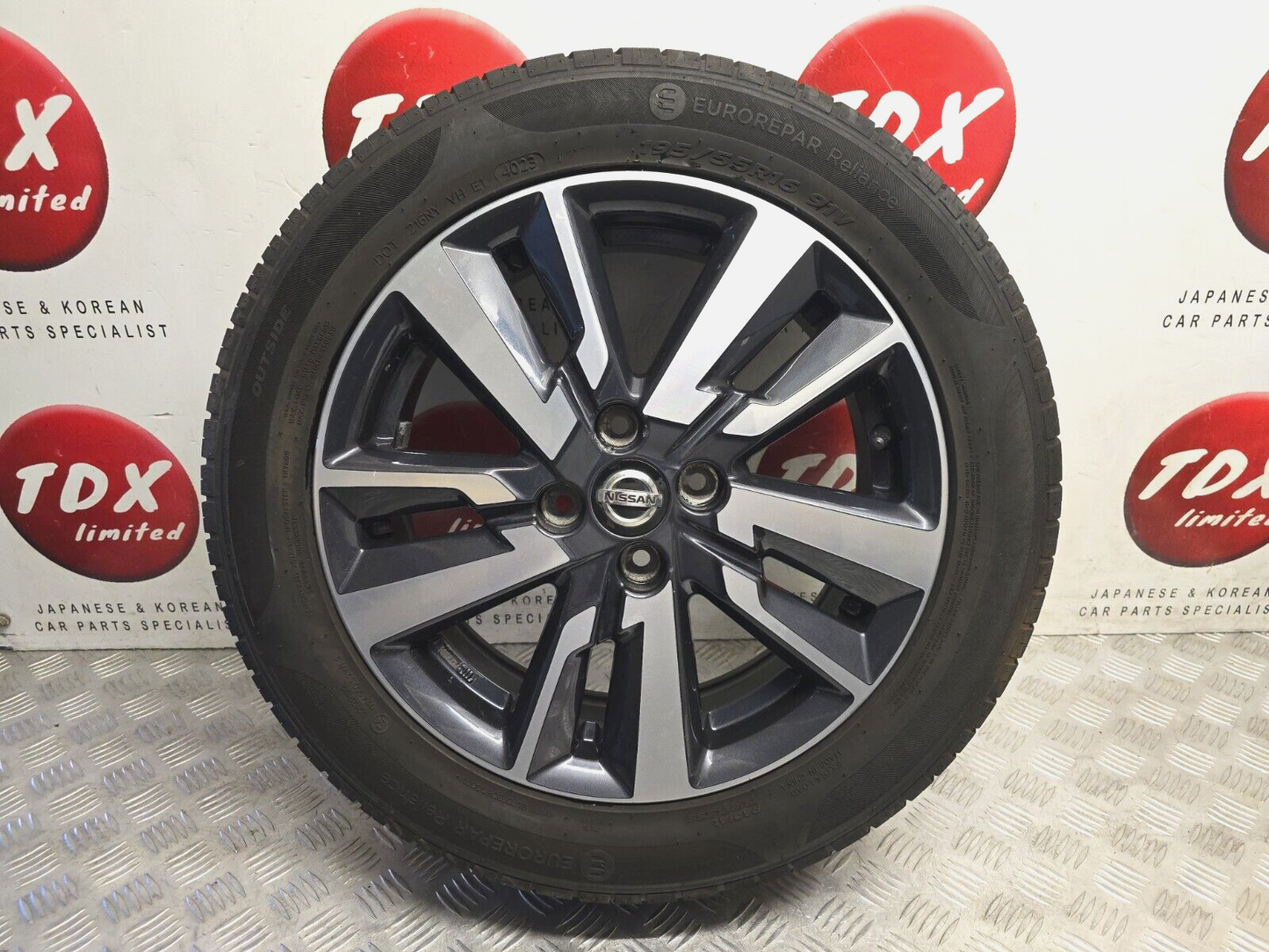 NISSAN MICRA K14 MK5 2017-2022 16" INCH ALLOY WHEEL 7.4MM TREAD 195/55/16 5FA1B