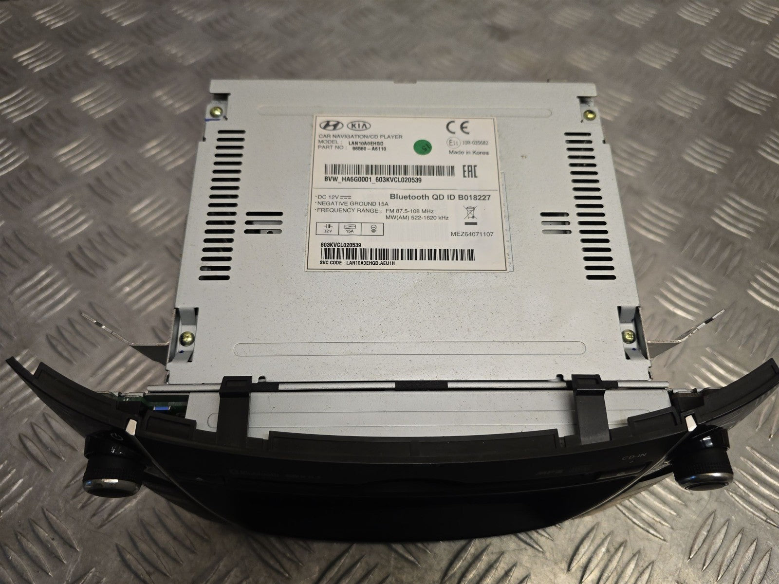 Hyundai I30 Gd Mk2 2012-2017 Genuine Sat Nav Multimedia Cd Head Unit 96560-A6110 5