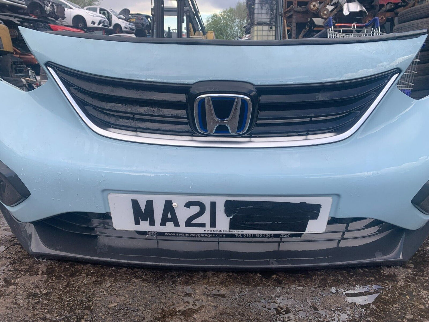 HONDA JAZZ CROSS STAR 2020-2023 GENUINE COMPLETE FRONT BUMPER BLUE COLLECTION