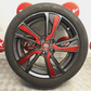 NISSAN JUKE F15 2014-2019 18" RED + GREY ALLOY WHEEL 3.7MM 225/45/18 KE409 1K301