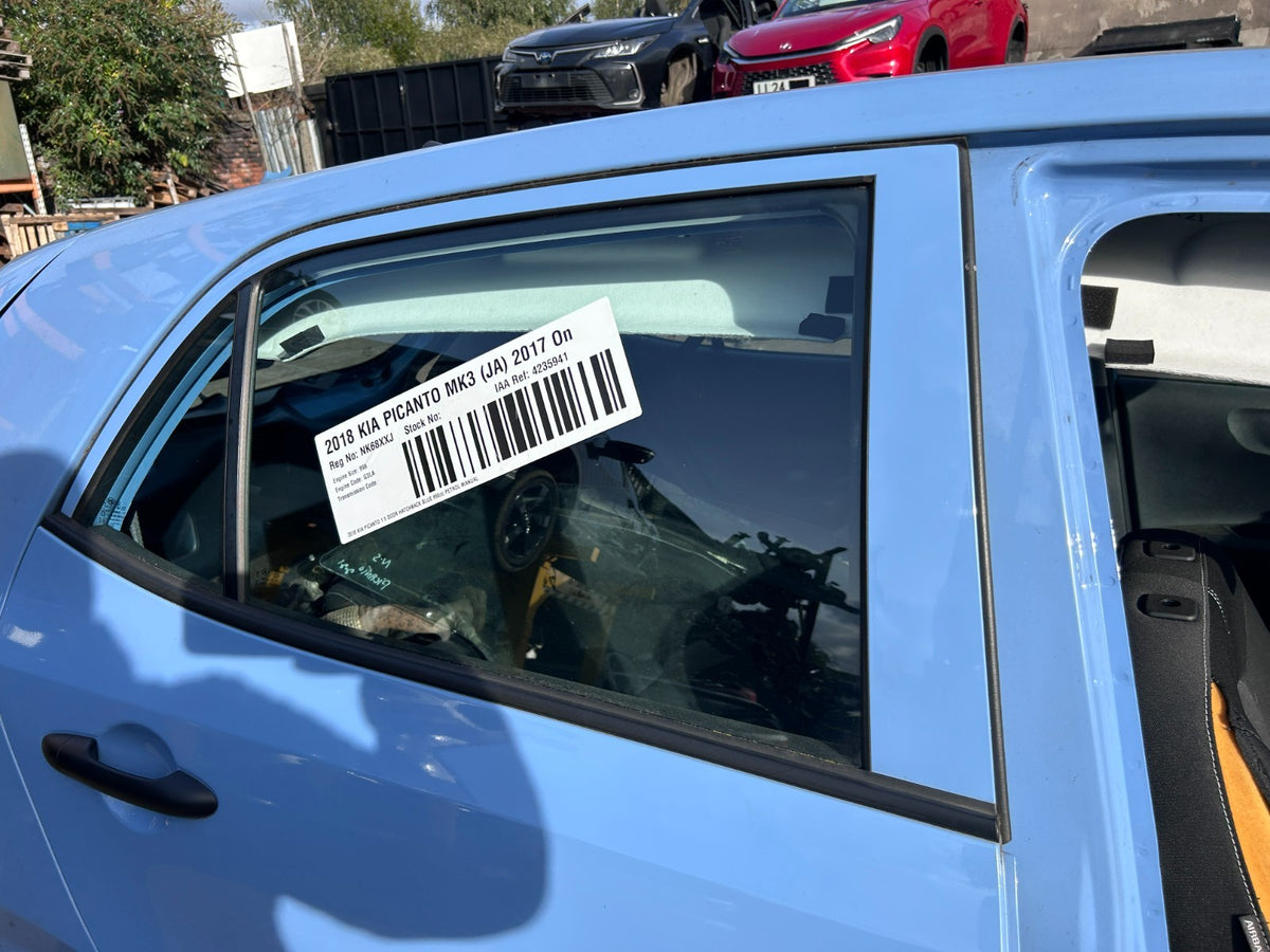 Kia Picanto MK3 2017-2023 Genuine Complete Driver Side Rear Door Abb Alice Blue - photo 4 of 6