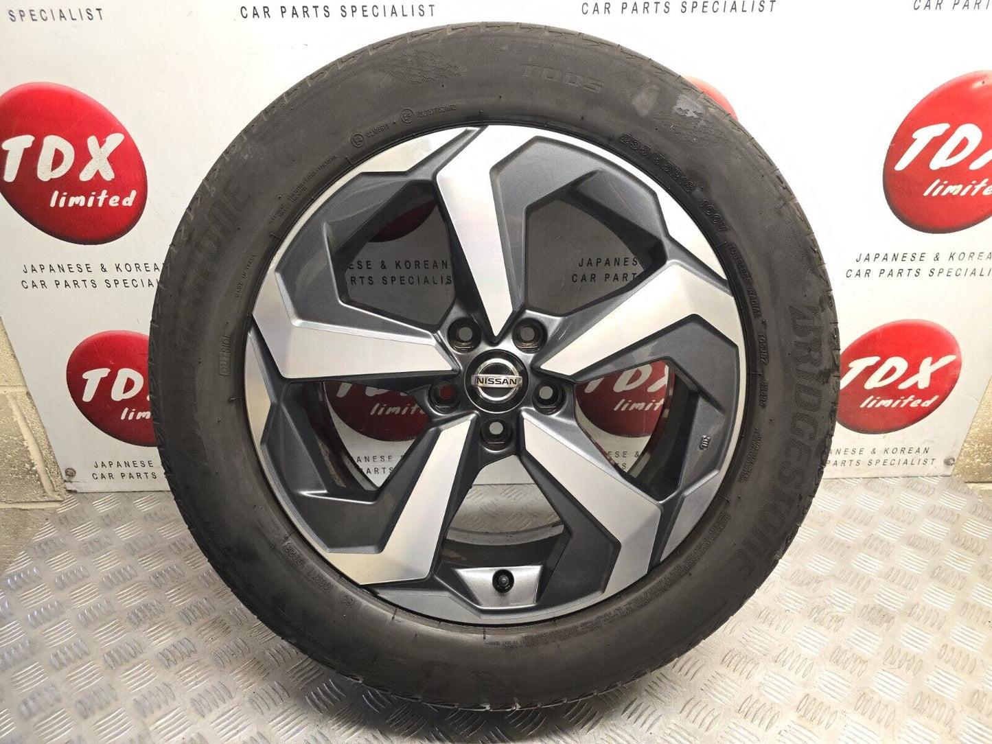 NISSAN QASHQAI J12 2021-2024 18" DIAMOND CUT ALLOY WHEEL 2.5MM 235/55/18 6UA8B