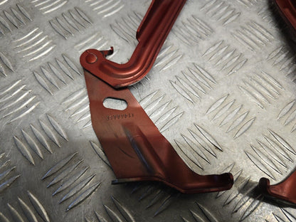 HONDA CR-V MK4 2013-2018 GENUINE BONNET HINGES PAIR SET R539P RED