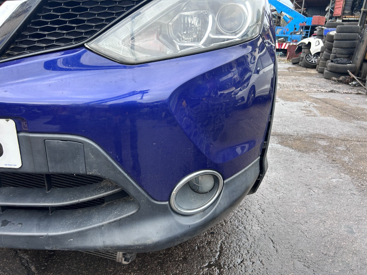 Nissan Qashqai J11 Pre-fl 2014-2017 Complete Front Bumper + Grlle Blue (rbn) - photo 3 of 9