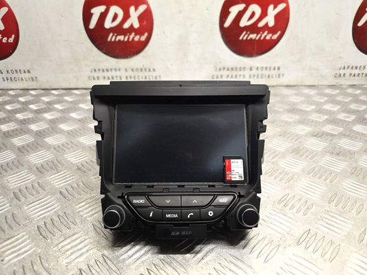 HYUNDAI I40 2015-2019 STEREO MEDIA SAT NAV HEAD UNIT + SD MAP CARD 96560-3Z1614X