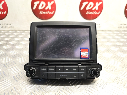 KIA VENGA YN 2010-2019 SAT NAV MEDIA STEREO HEAD UNIT + SD CARD 96560-1P401ED
