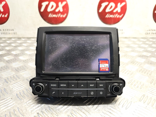 KIA VENGA YN 2010-2019 SAT NAV MEDIA STEREO HEAD UNIT + SD CARD 96560-1P401ED