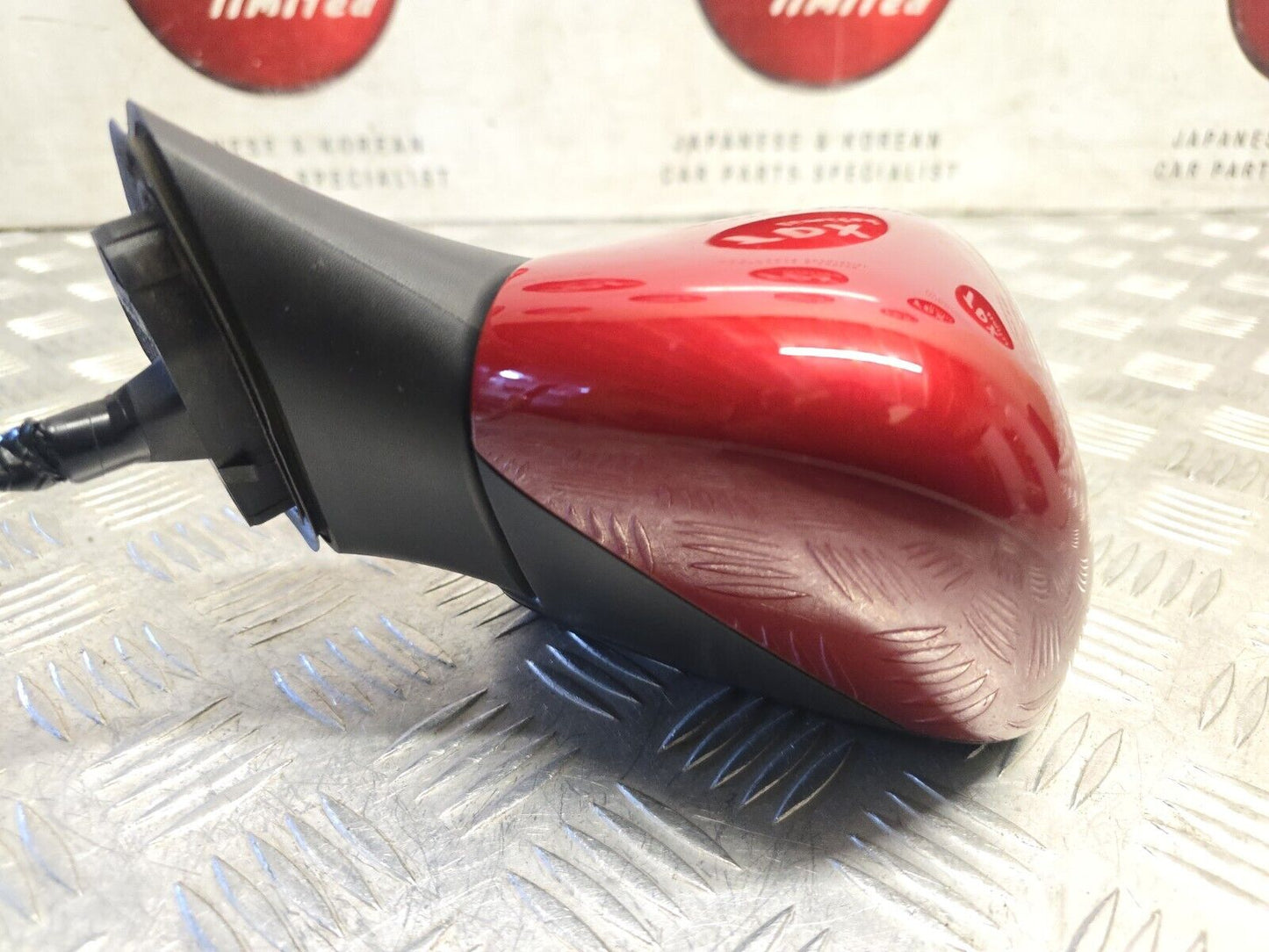 NISSAN MICRA K14 MK5 2017-2023 GENUINE DRIVERS SIDE MANUAL FOLD MIRROR NBD RED