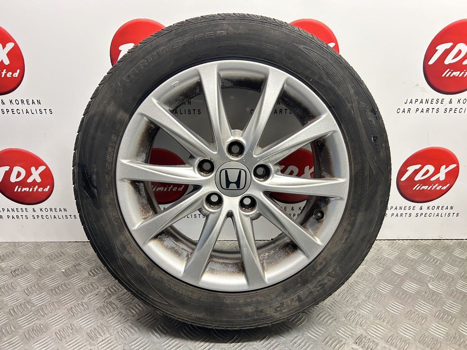 Honda Civic Mk9 2012-2017 Genuine 16" Inch Alloy Wheel 5.48Mm Tyre 205/55/16 1