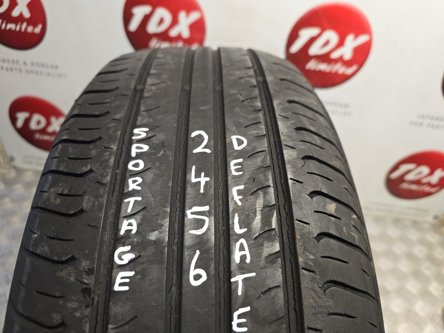 KIA SPORTAGE MK3 2010-2015 17" ALLOY WHEEL DEFLATED TYRE 225/60/17 52910-3U200