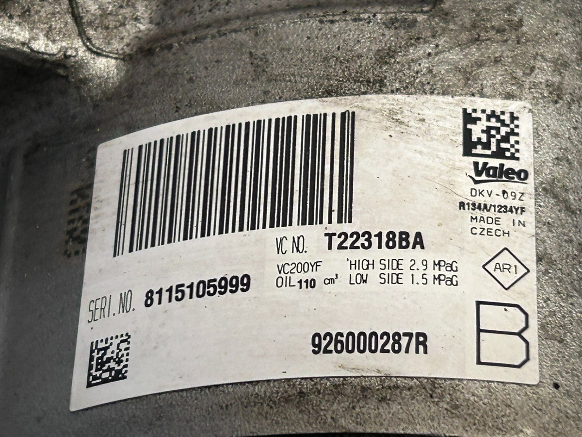 Nissan Micra K14 MK5 2017-2023 1.0 Petrol Genuine AC Compressor Pump 926000287R - photo 9 of 9