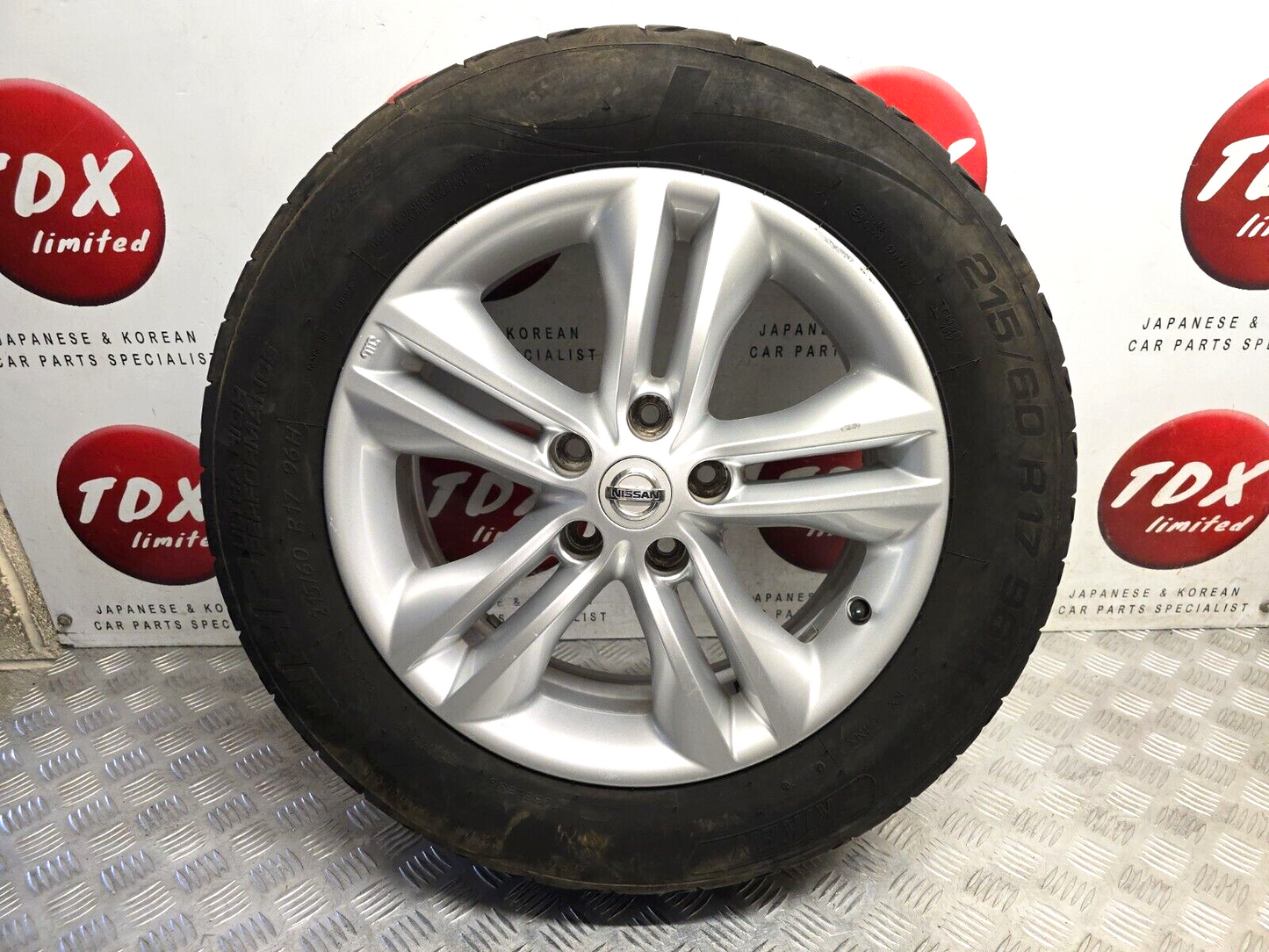 NISSAN QASHQAI J10 17" 2007-2013 ALLOY WHEEL 5.6MM TYRE 215/60/17 40300BR07A