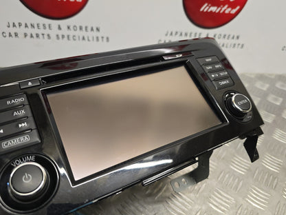 NISSAN QASHQAI J11 PREFACELIFT 2014-2017 MULTIMEDIA SAT NAV HEAD UNIT 259154ET3A