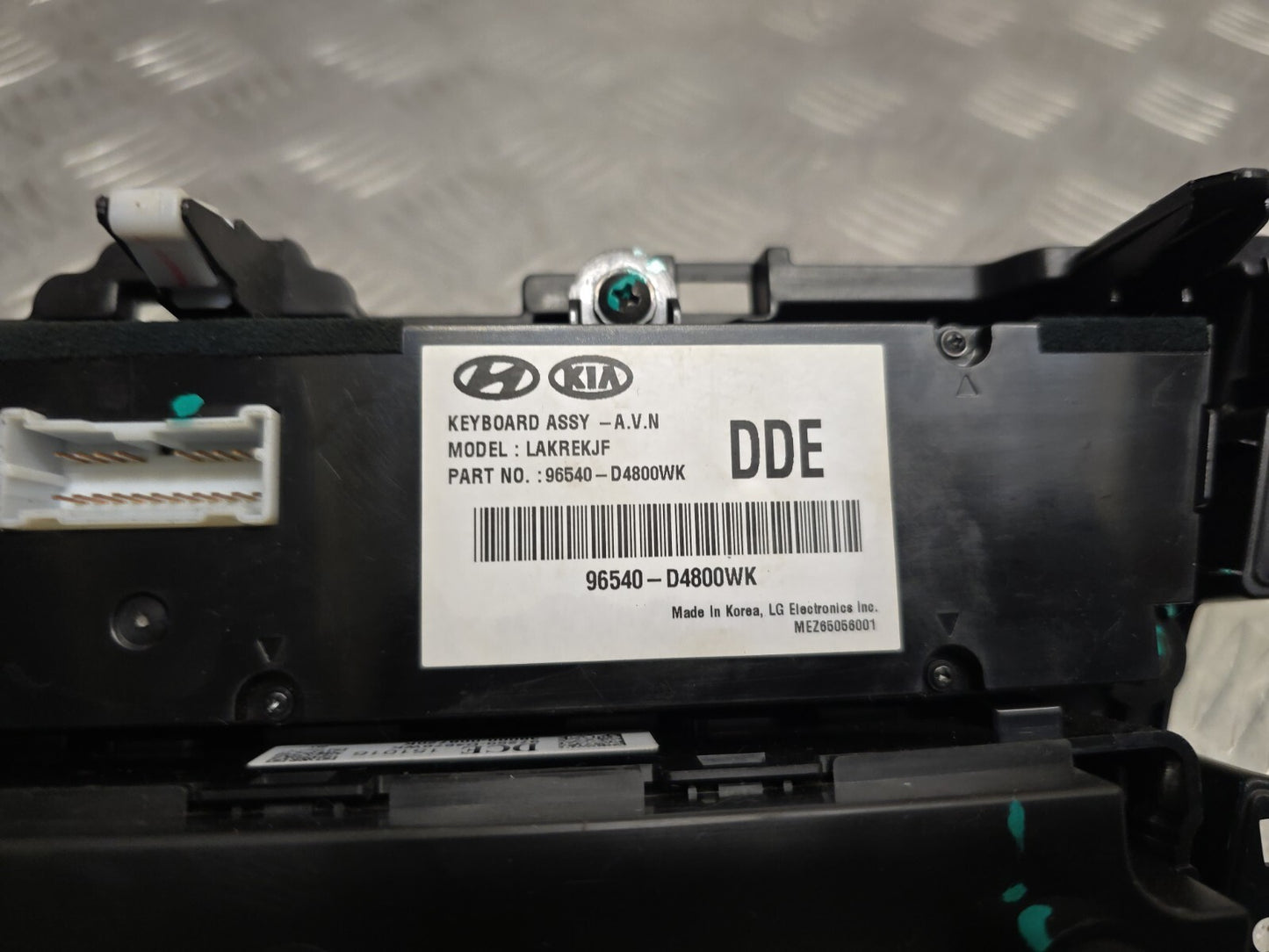 KIA OPTIMA JF MK4 2016-2019 HEATER AC CLIMATE CONTROLS PANEL 96540-D4800WK