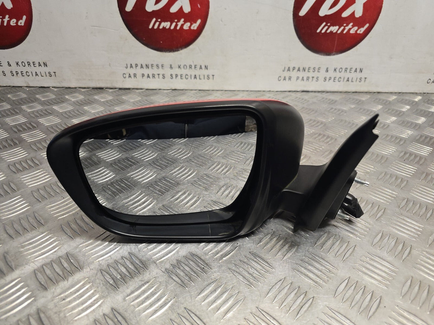 NISSAN JUKE F15 2014-2019 GENUINE PASSENGERS SIDE MANUAL FOLD MIRROR Z10 RED