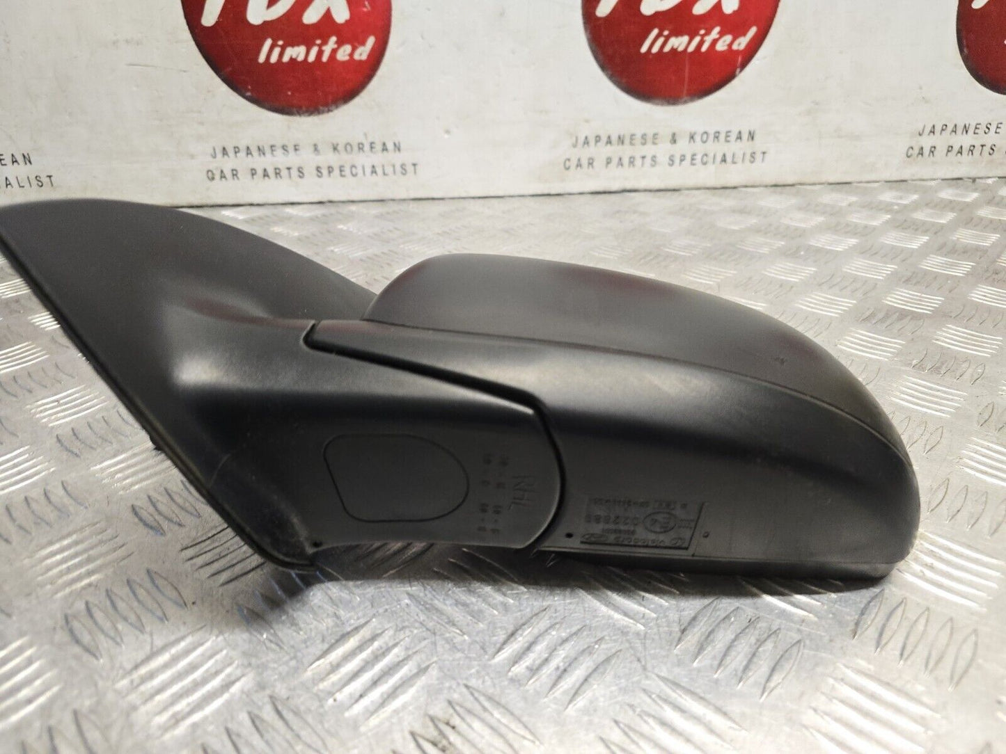 HYUNDAI I10 PA MK1 2007-2013 PASSENGERS SIDE MANUAL WING MIRROR BLACK NO GLASS