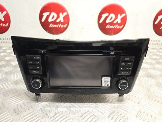 NISSAN QASHQAI J11 MK2 2014-2018 SAT NAV CD STEREO HEAD UNIT + SD MAP 259154ET2A