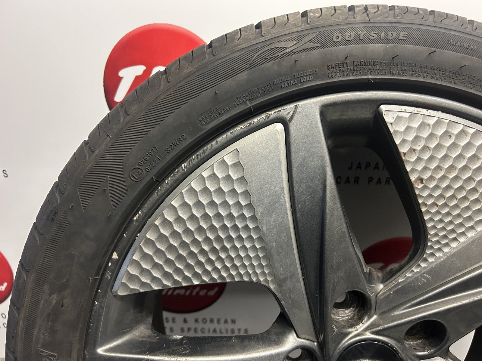 Hyundai Ioniq 2020-2022 Genuine 17" Alloy Wheel 7.36Mm Tyre 225/45/17 2
