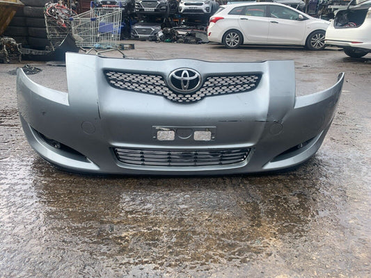 TOYOTA AURIS MK1 2007-2010 GENUINE PRE-FACELIFT COMPLETE FRONT BUMPER GREY