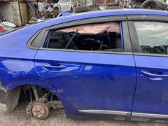 Hyundai IONIQ 2016-2022 Driver Side Rear Genuine Door Shell YP5 Blue - photo 1 of 7