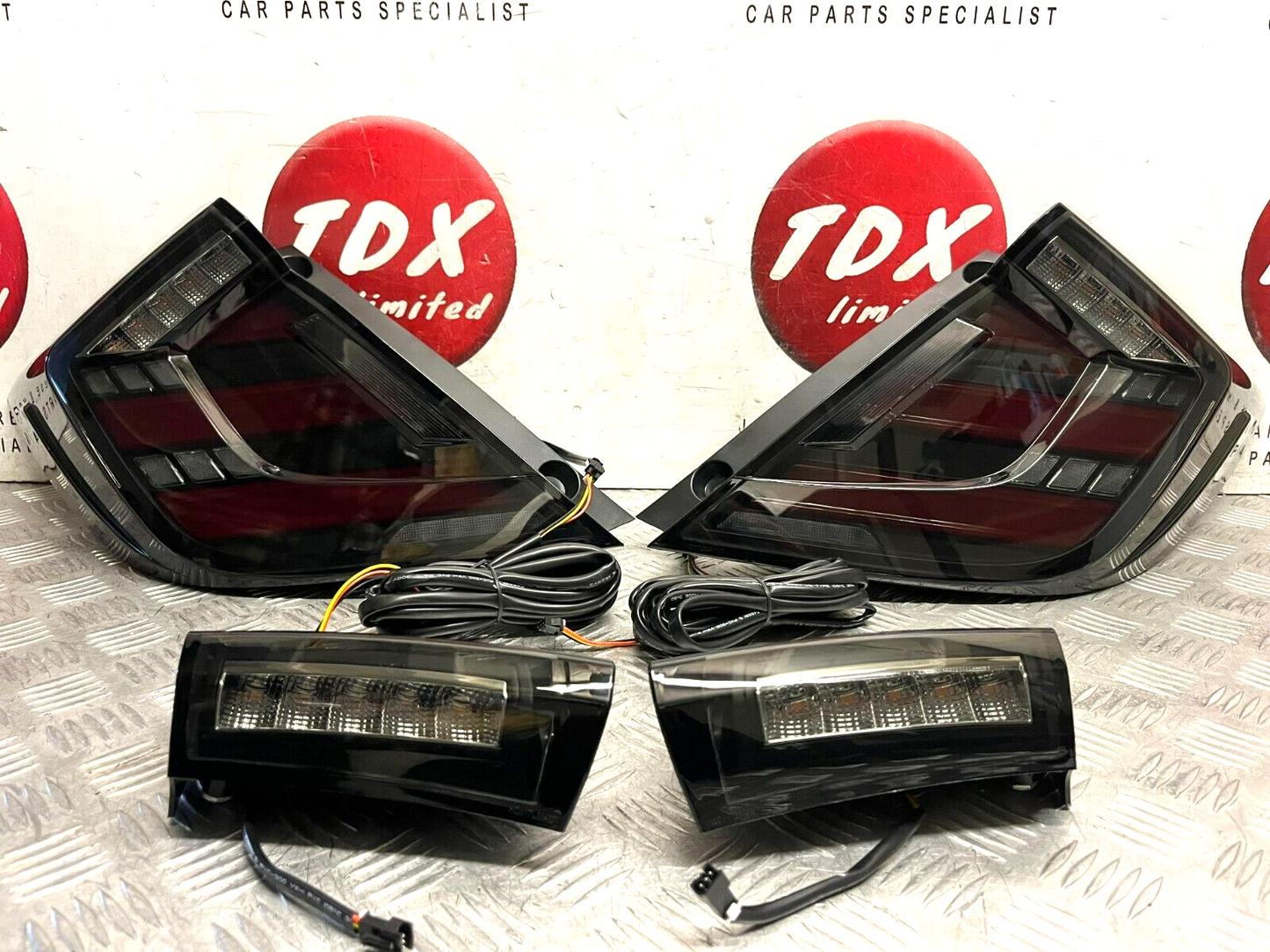 HONDA CIVIC MK10 TYPE R FK8 2017-2021 SMOKED MUGEN STYLE LED REAR LIGHTS