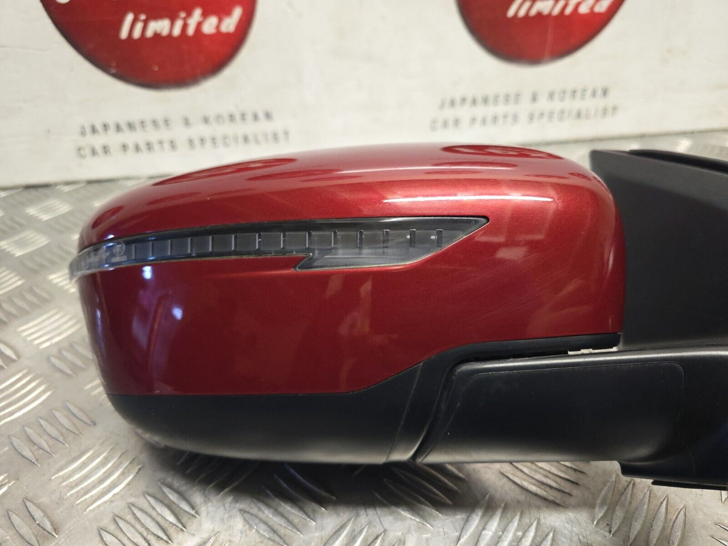 NISSAN QASHQAI J11 2014-2021 GENUINE DRIVERS SIDE POWER FOLD MIRROR NAJ RED