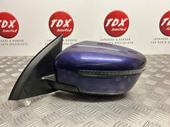 Nissan Qashqai J11 2014-2021 Passenger Side Power Fold Wing Mirror Rbn Blue - photo 1 of 12