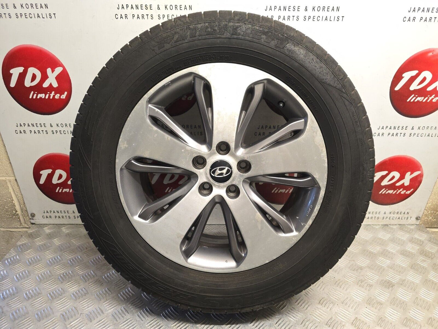 HYUNDAI SANTA FE MK3 18" 2012-2018 ALLOY WHEEL 5.6MM TYRE 235/60/18 52910-2B480