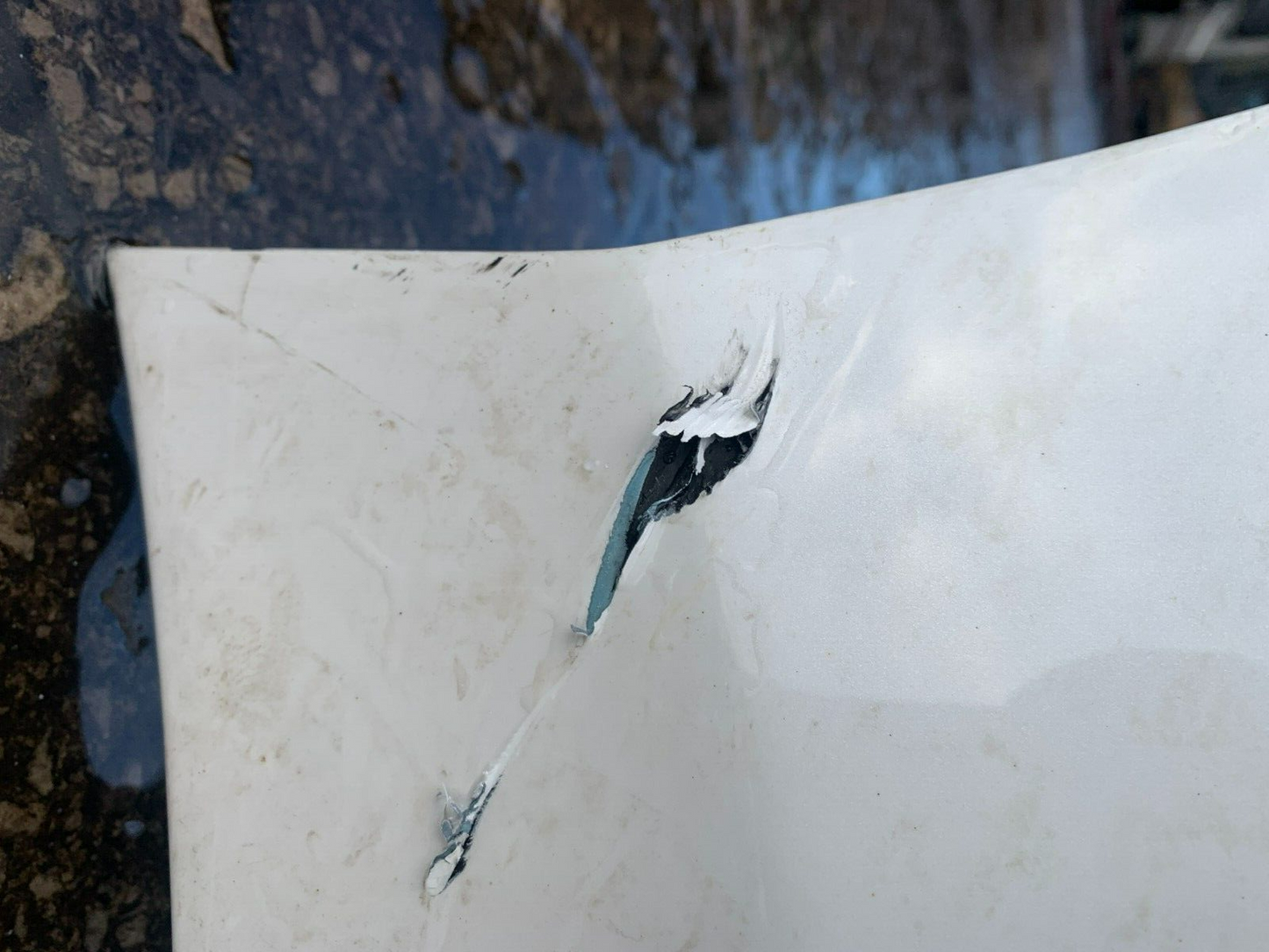 MAZDA 6 MK3 2014-2017 SALOON PRE-FACELIFT  GENUINE REAR BUMPER WHITE