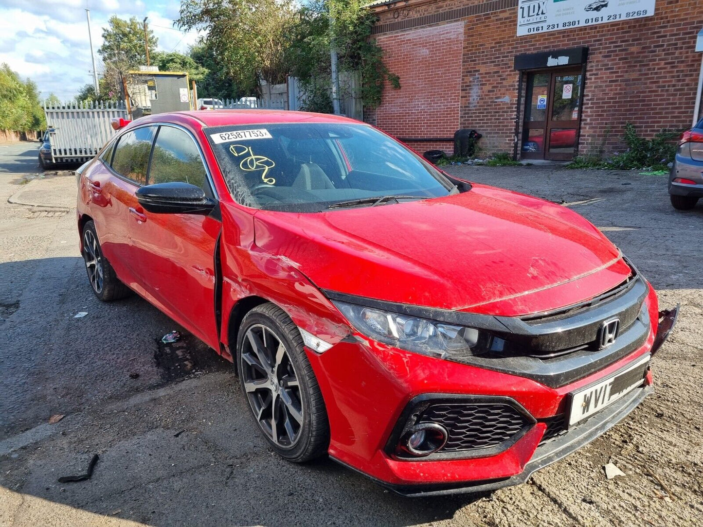 2017 HONDA CIVIC SR MK10 1.0 PETROL VTEC 1 SPEED CVT AUTO FOR PARTS & SPARES