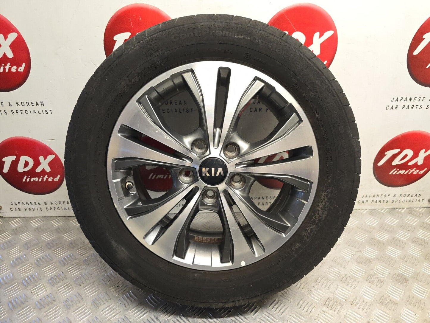 KIA VENGA 2010-2019 16" DIAMOND CUT ALLOY WHEEL 5.3MM TYRE 205/55/16 52910-1P650