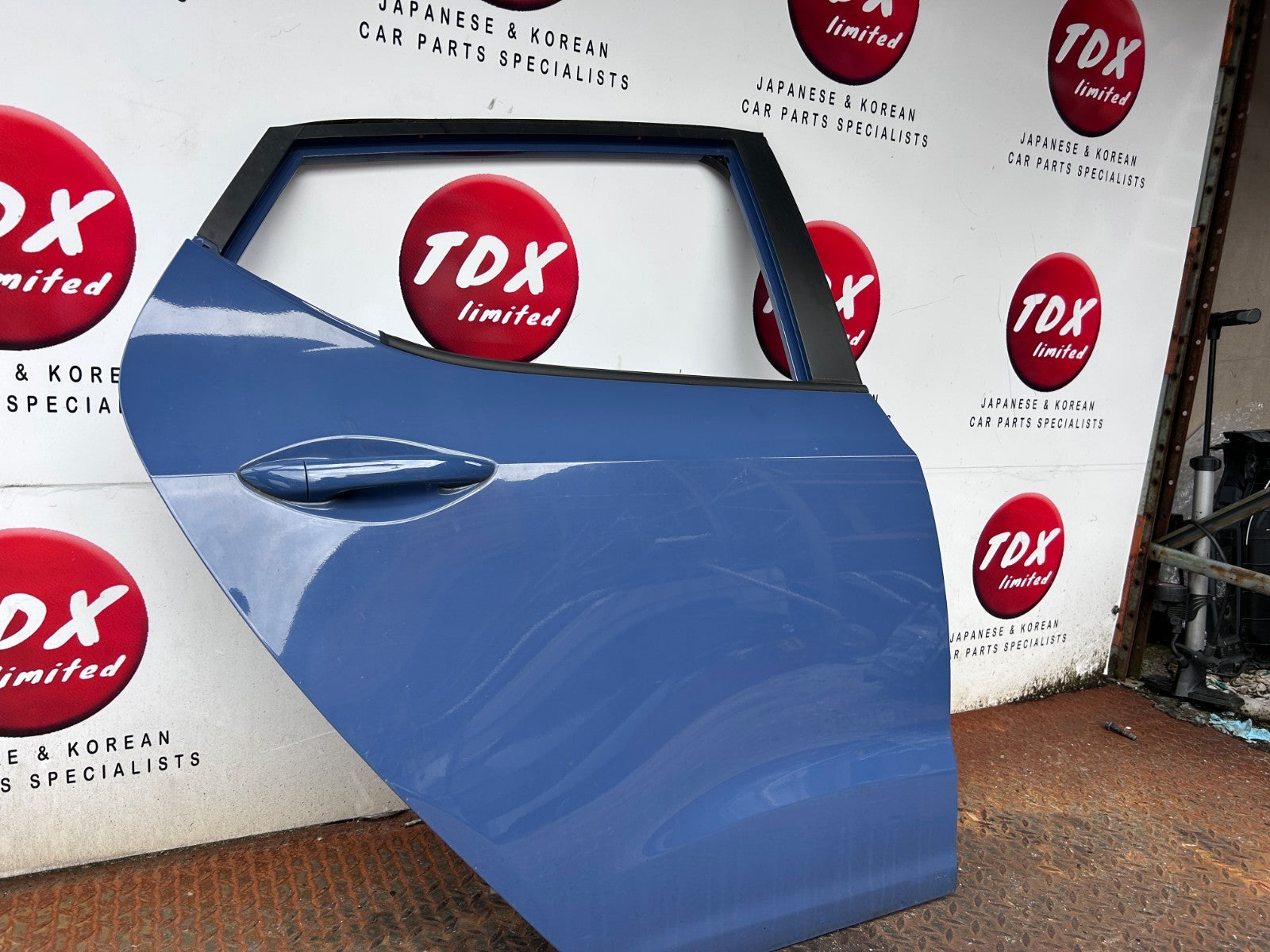 Hyundai I10 Mk2 2014-2020 Genuine Driver Side Rear Door Shell Blue (X3U) 2