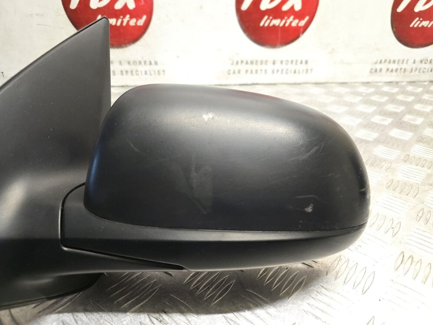 HYUNDAI I10 PA MK1 2007-2013 PASSENGERS SIDE MANUAL WING MIRROR BLACK NO GLASS