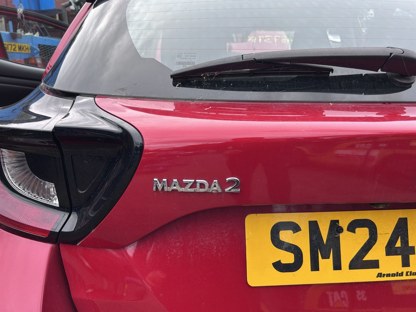 Mazda 2 Hybrid XP210 2022-2026 Tailgate Shell + Windscreen 3U5 Emotional Red - photo 2 of 9