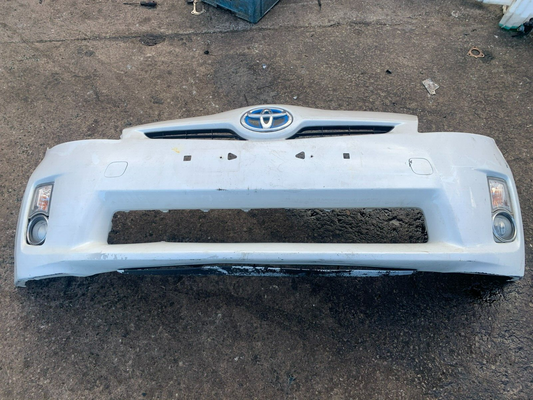 TOYOTA PRIUS MK2 2009-2014 PRE-FACELIFT GENUINE FRONT BUMPER WHITE