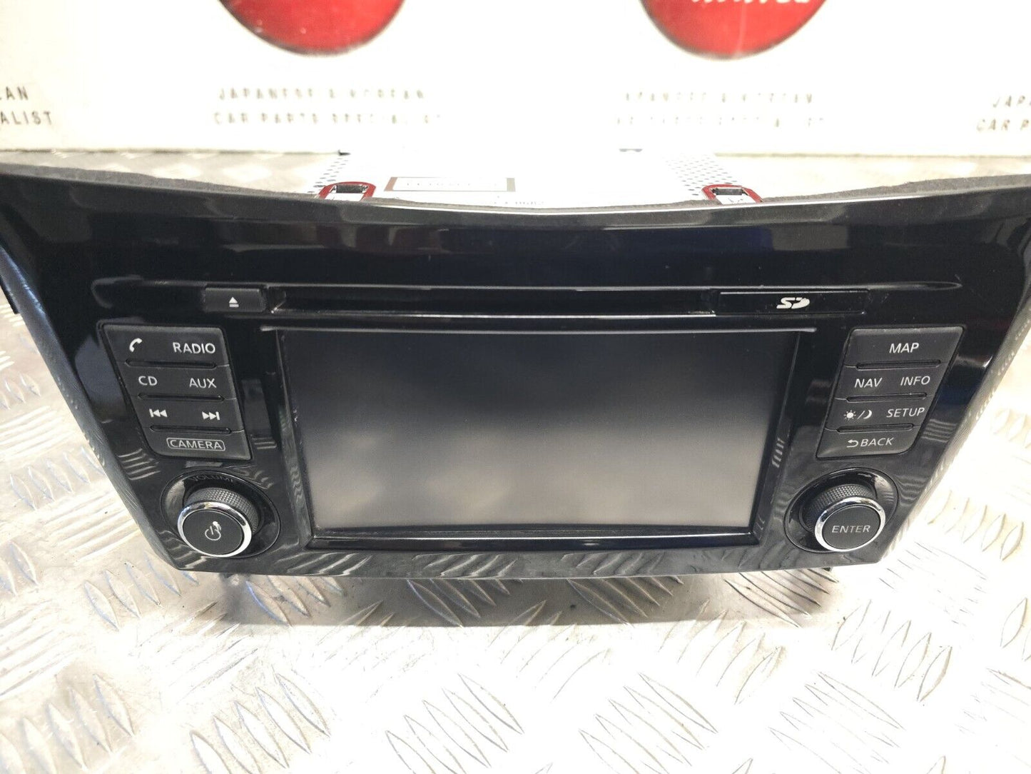 NISSAN QASHQAI J11 2014-2018 GENUINE SAT NAV STEREO CD HEAD UNIT + SD 259154ET2A