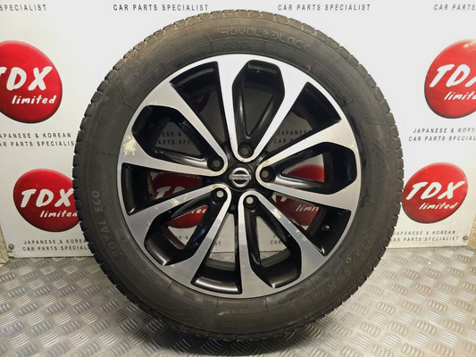 NISSAN QASHQAI J10 2007-2013 18" INCH DIAMOND CUT ALLOY WHEEL 6MM 215/55/18