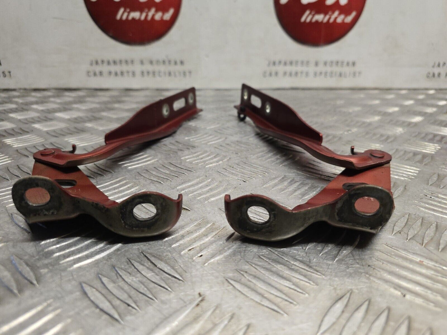 HONDA CR-V MK4 2013-2018 GENUINE BONNET HINGES PAIR SET R539P RED