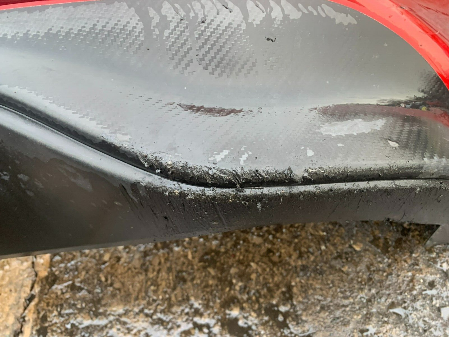 NISSAN PULSAR 2014-2017 GENUINE REAR PARKING SENSOR BUMPER NAH G RED