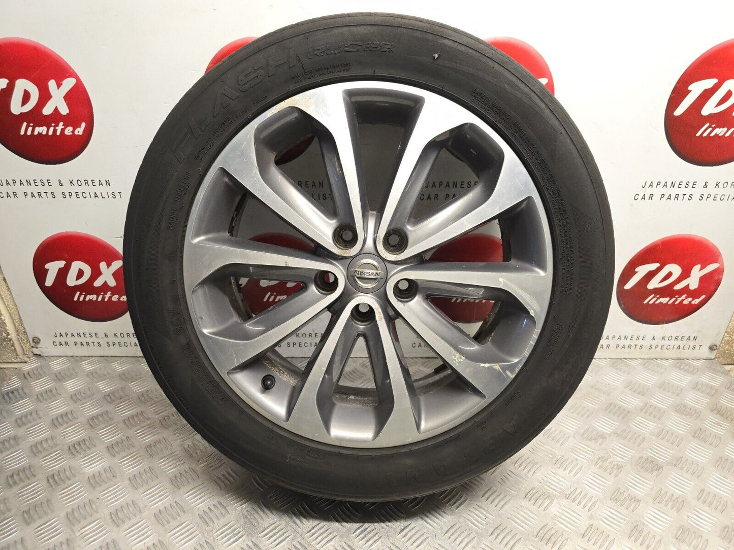 NISSAN QASHQAI J10 2007-2013 18" INCH GREY DIAMOND CUT ALLOY WHEEL 215/55/18