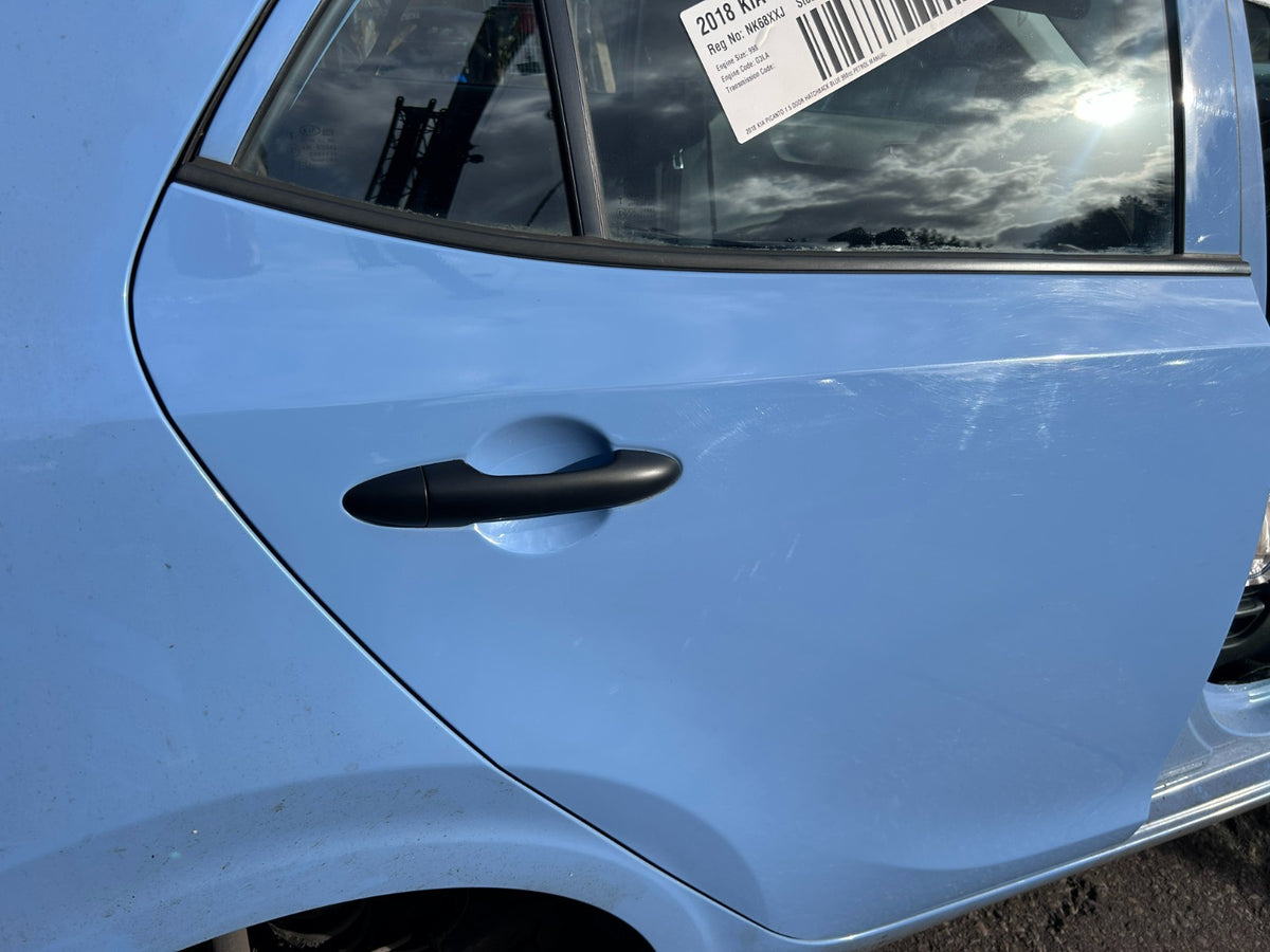 Kia Picanto MK3 2017-2023 Genuine Complete Driver Side Rear Door Abb Alice Blue - photo 3 of 6