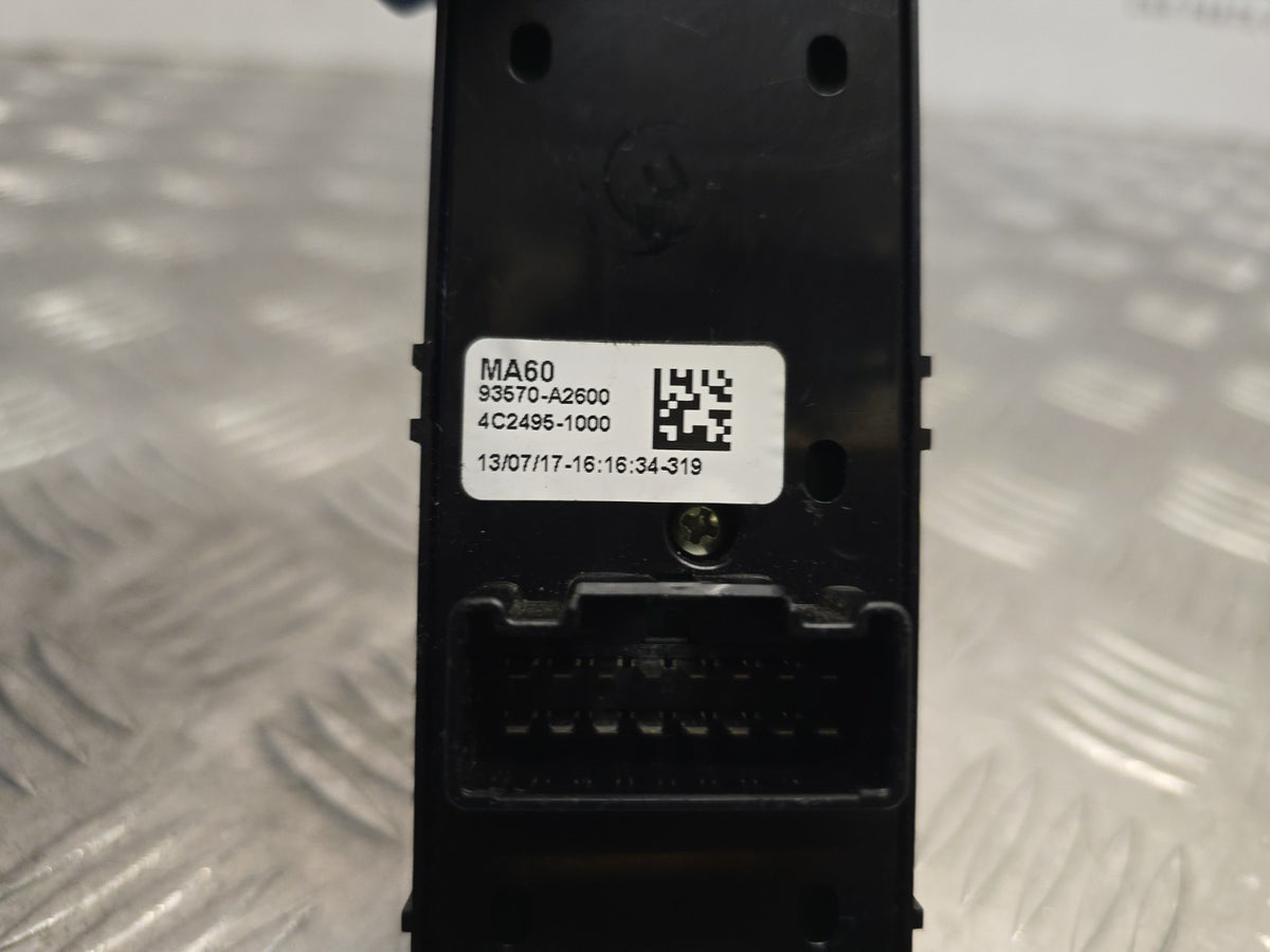 KIA CEED MK2 2015-2018 GENUINE DRIVERS FRONT 4 WAY WINDOW SWITCHES 93570-A2600