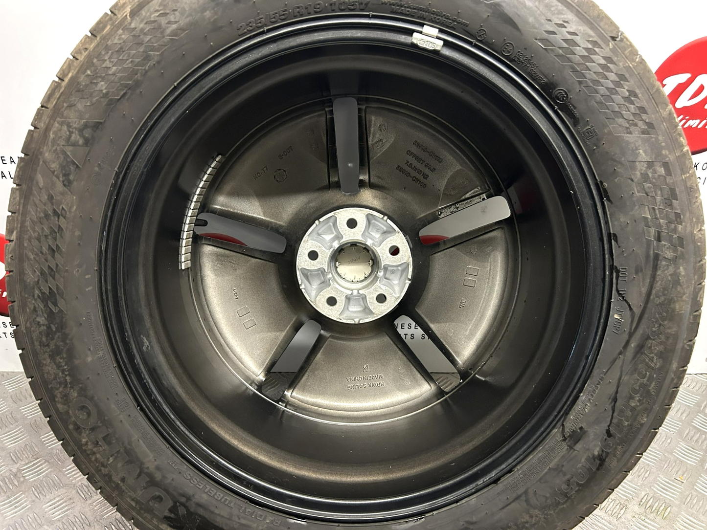 Kia Ev6 (Cv) 2021-2025 19" Inch Genuine Alloy Wheel 6.5Mm 235/55/R19 52910-Cv110 10
