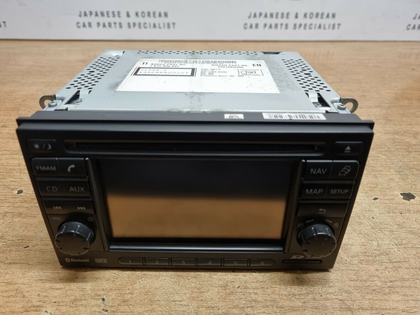 NISSAN QASHQAI J10 CD STEREO SAT NAV MULTIMEDIA HEAD UNIT + SD MAP 2007-2013