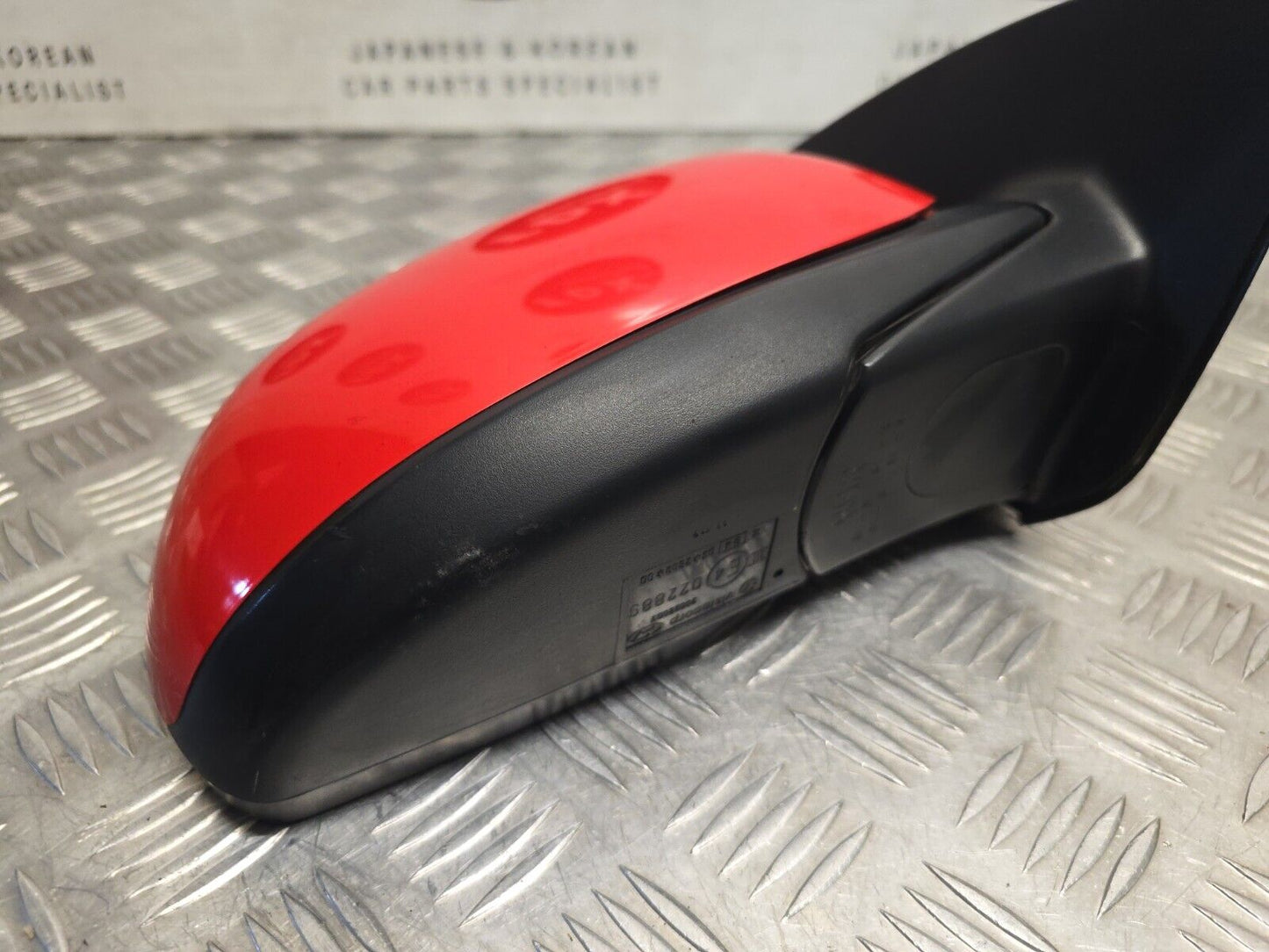 HYUNDAI I10 MK1 (PA) 2007-2013 DRIVERS MANUAL FOLD ELECTRIC WING MIRROR H4 RED