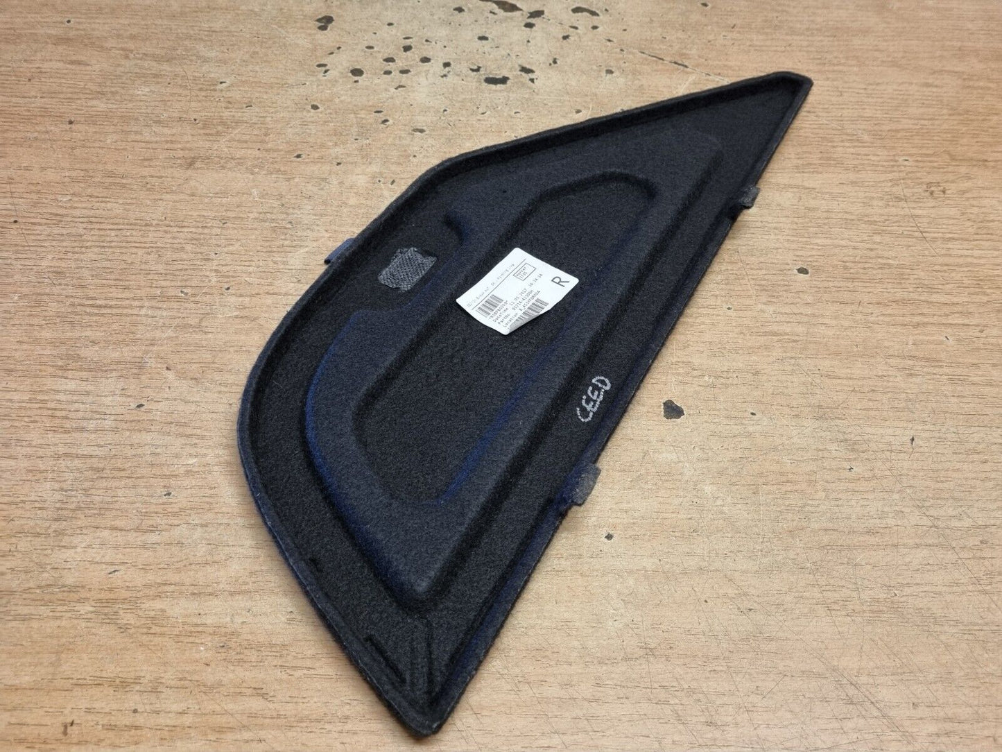 KIA CEED JD ESTATE 2012-2018 GENUINE DRIVERS REAR BOOT COVER LINER COMPARTMENT