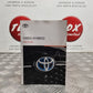 TOYOTA YARIS HYBRID MK4 2020-2023 GENUINE OWNERS MANUAL USER GUIDE HANDBOOK BOOK